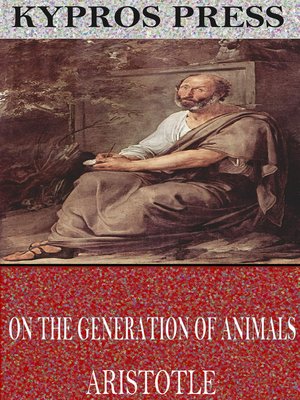 cover image of On the Generation of Animals